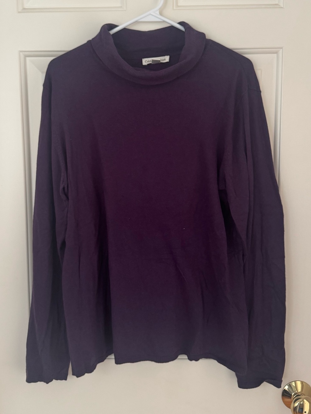 Coldwater Creek Purple Knit Turtleneck